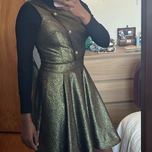 Versace Jeans Gold Sparkly Dress